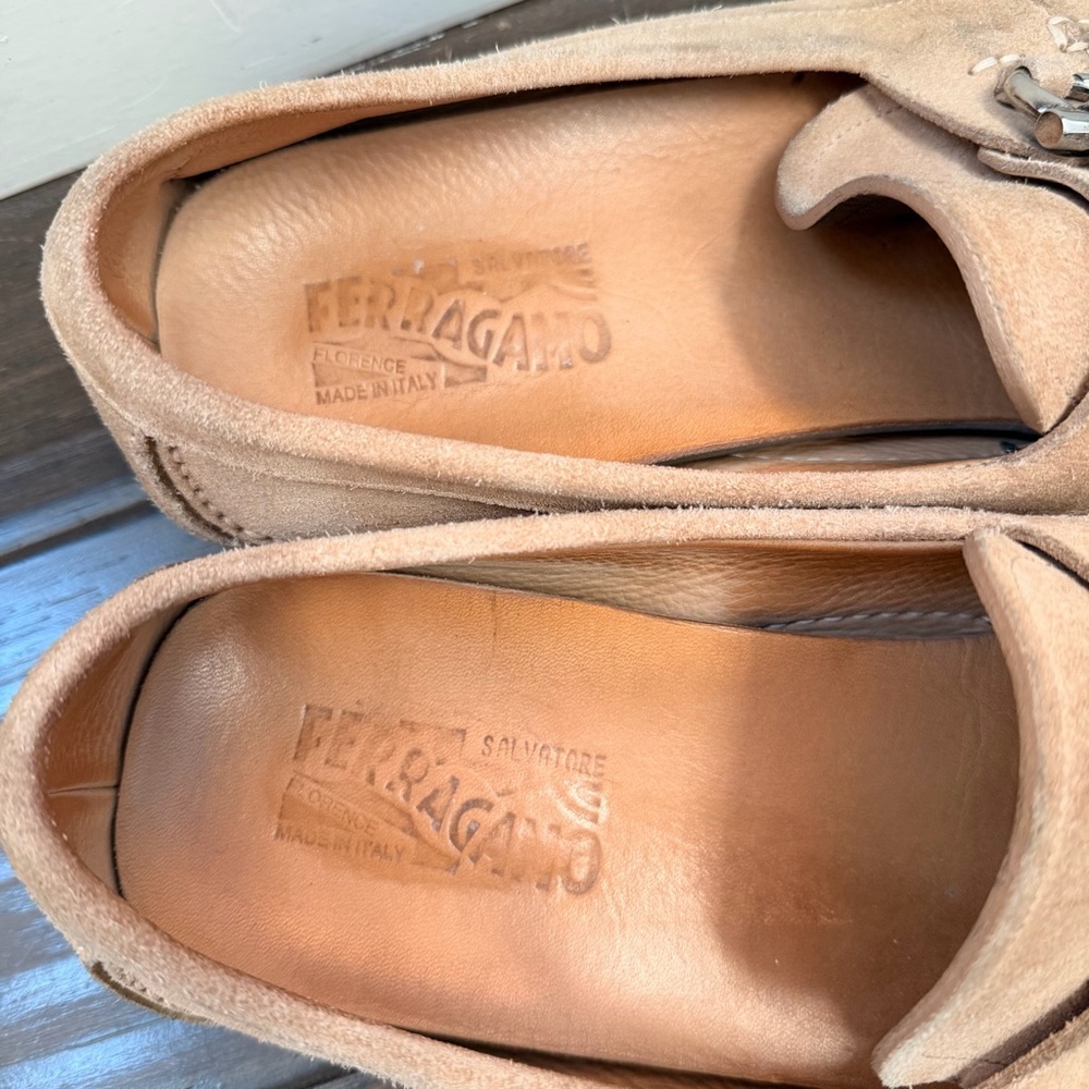 Salvatore Ferragamo Men Suede Drivers shoes Size 12 - Picture 2 of 10